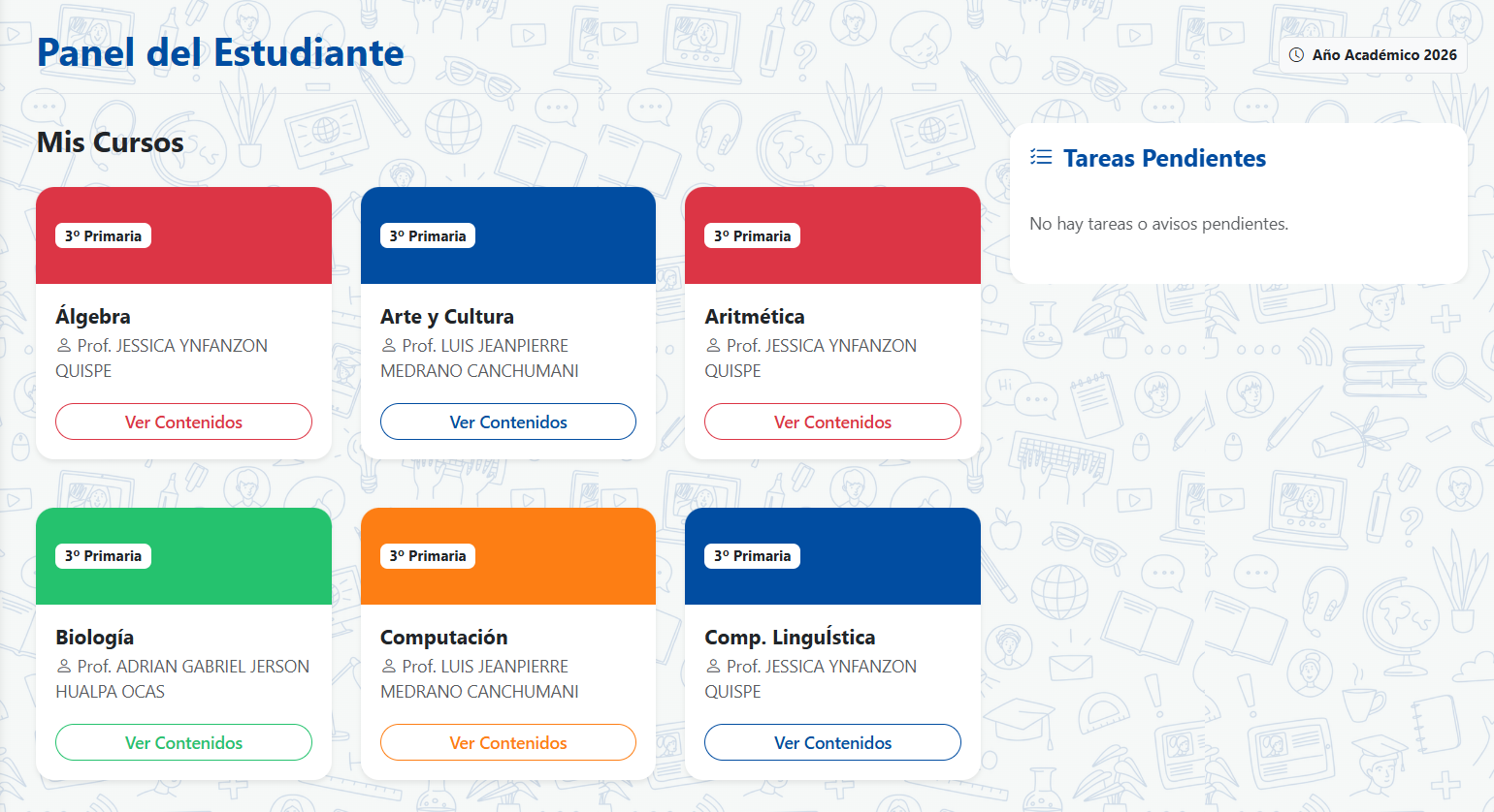 Demo de Intranet Escolar 3