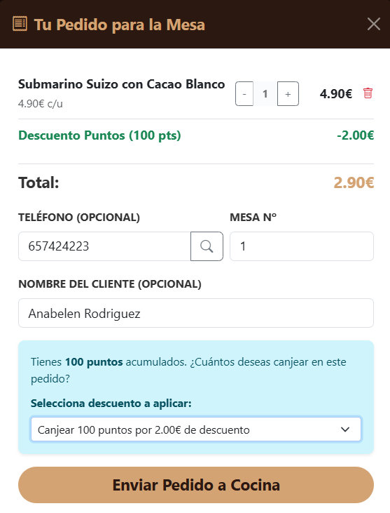 Sistema de Fidelización con acumulacion de Puntos